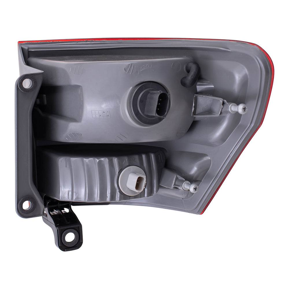 Brock Replacement Driver Quarter Panel Mounted Tail Light Compatible with 2011-2013 Grand Cherokee 55079421AG