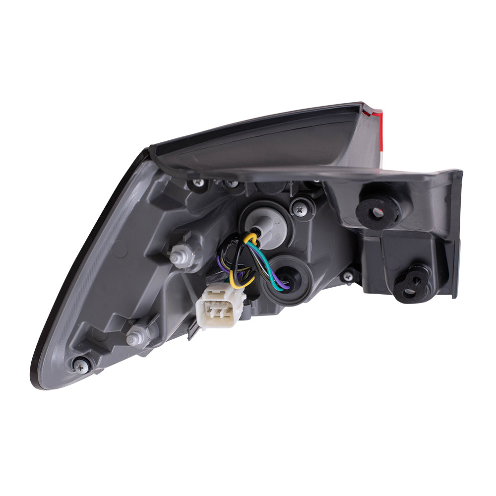 Brock Replacement Set Driver and Passenger Quarter Panel Mounted Tail Lights Compatible with 2014-2017 Cherokee 68102907AF 68102906AF