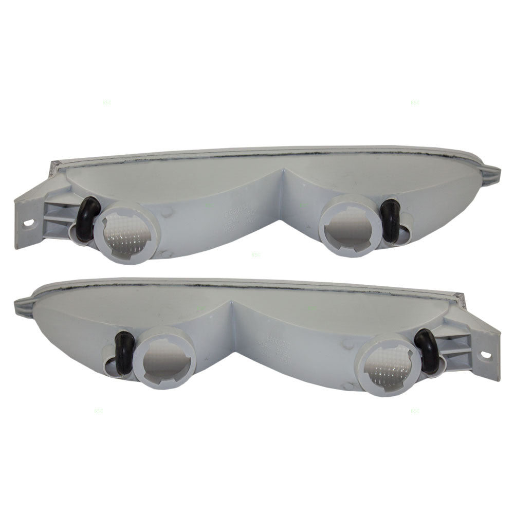 Brock Replacement Driver and Passenger Park Signal Front Marker Lights Compatible with 1996-2000 Town & Country Van 5003367AA 5003366AA