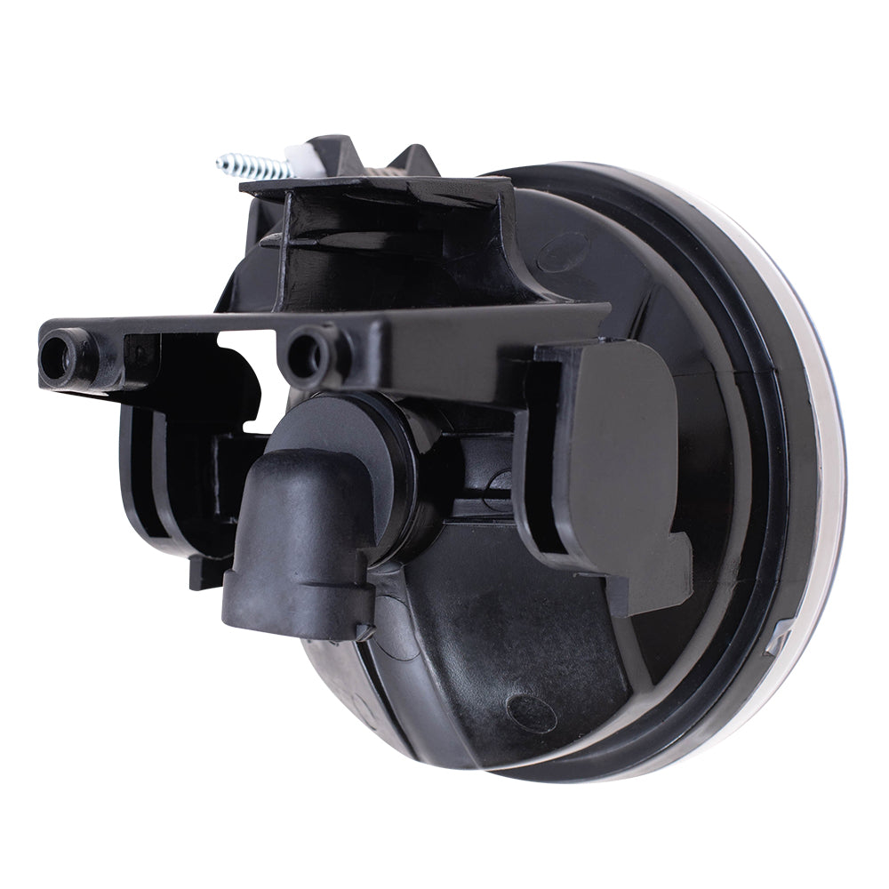 Brock Replacement Round Fog Light Lamp w/ Clear Lens Compatible with 01-03 Durango 01-04 Dakota Pickup Truck 55077320AB
