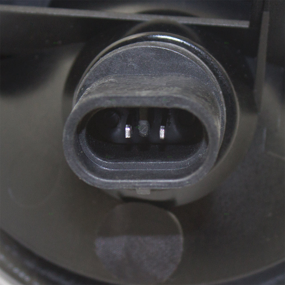 Brock Replacement Drivers Fog Light Lens with 3" Diameter Compatible with 1994-1998 Pickup Truck 55055181