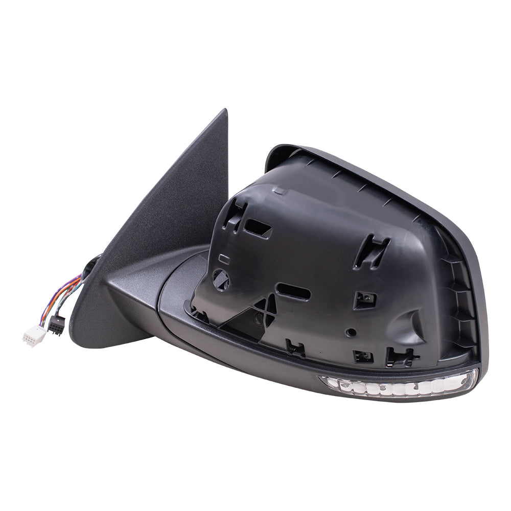 Brock Replacement Driver Side Power Mirror Paint to Match Black with Heat-Signal-Memory-Blind Spot Detection without Auto Dim Compatible with 2012-2020 Dodge Durango