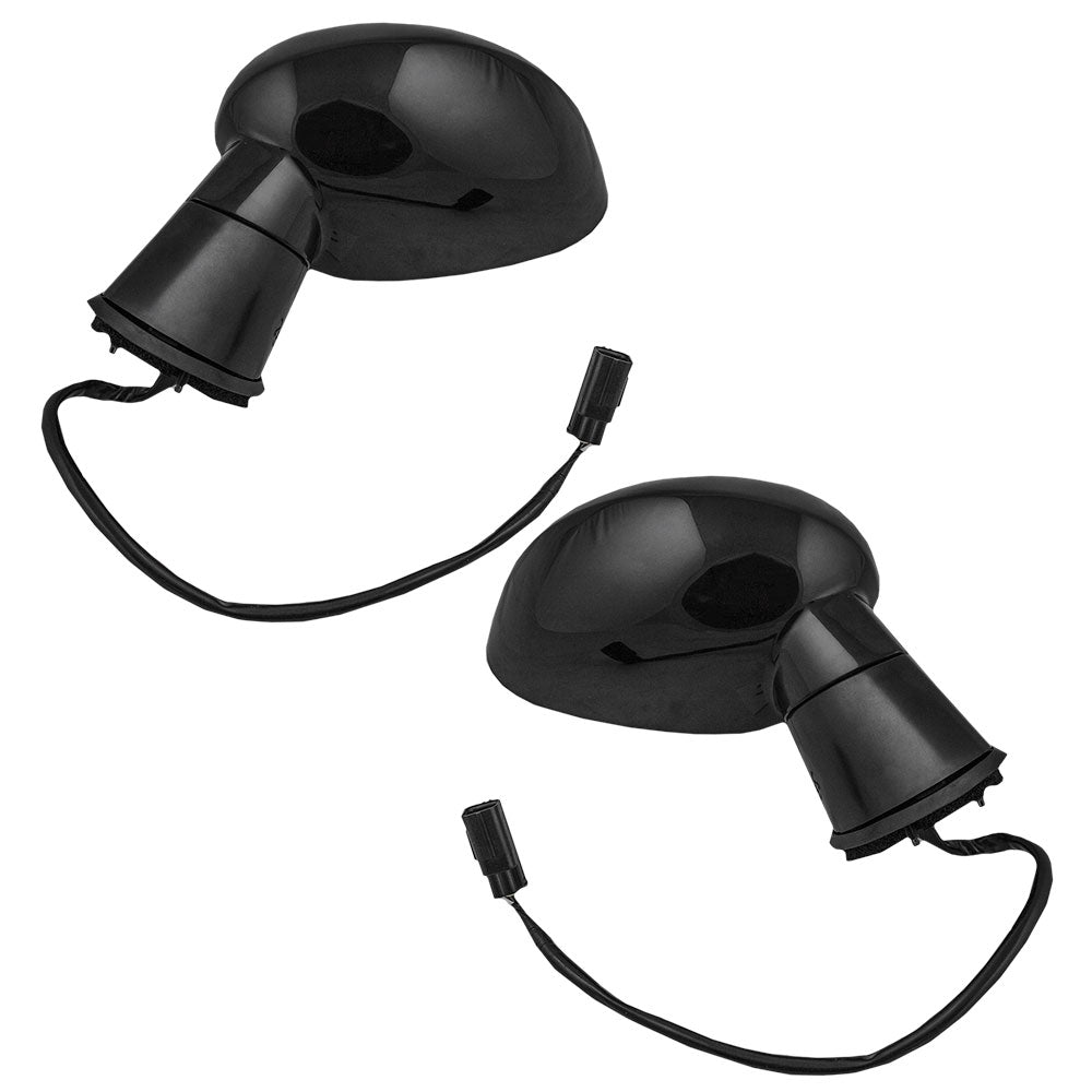Replacement Set Driver and Passenger Power Side View Mirrors Heated Ready-to-Paint Compatible with 2008-2014 Challenger 1GE19AXRAE 1GE18AXRAE