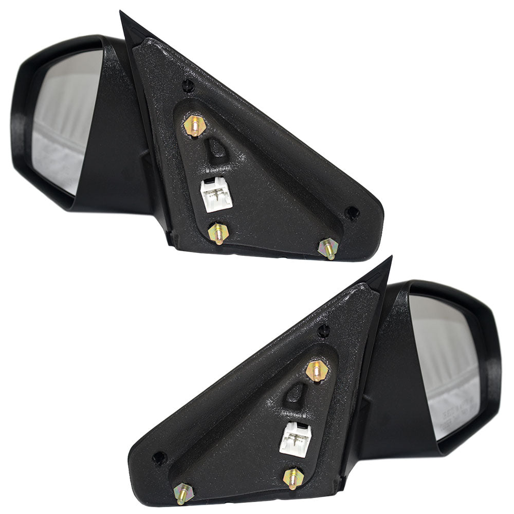 Driver and Passenger Power Side View Mirrors Heated Textured Replacement for Dodge 5076503AC 5076502AC
