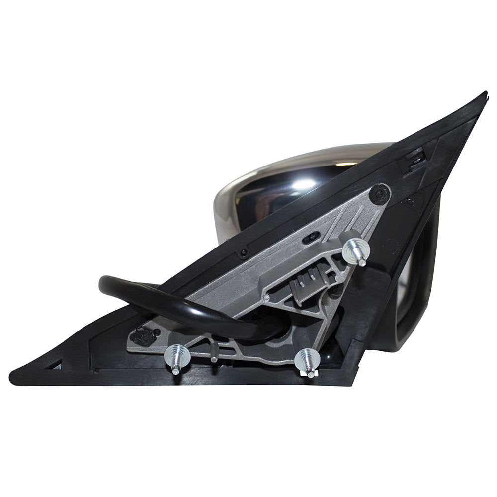 Side Mirror for 11-18 Chrysler 300 Passengers Power Heated Memory Chrome Cover