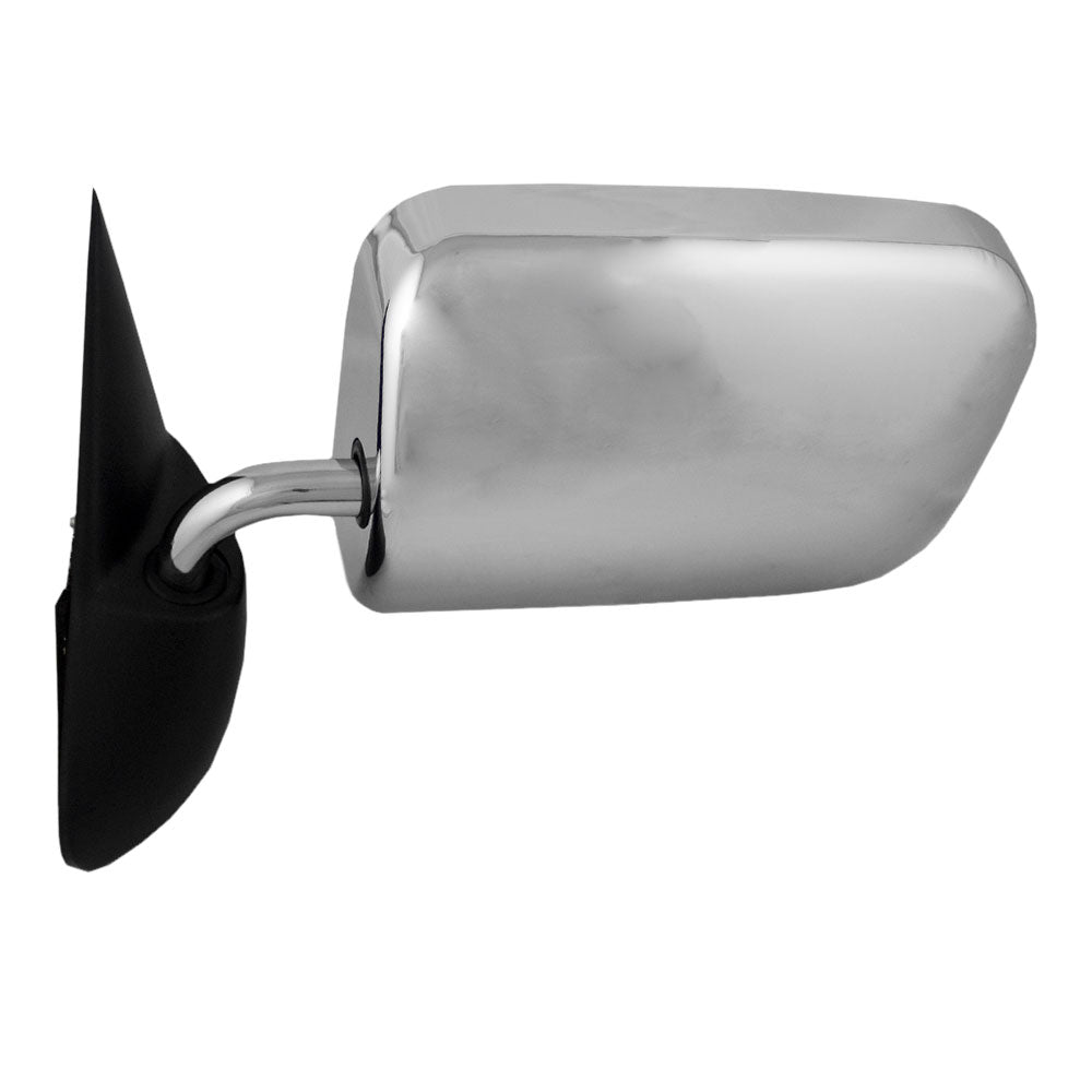 Manual Mirror for 94-97 Dodge Ram Pickup Truck Drivers Side 6x9 Chrome 55022241