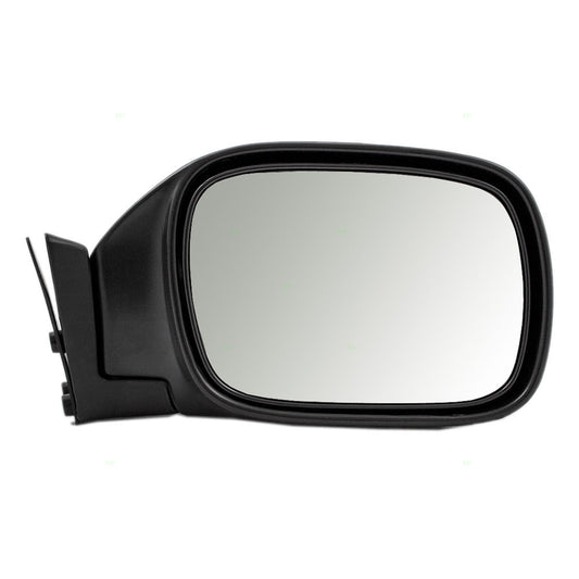Replacement Passenger Manual Side View Mirror Textured Black Compatible with 1997-2001 Cherokee 55154946AC