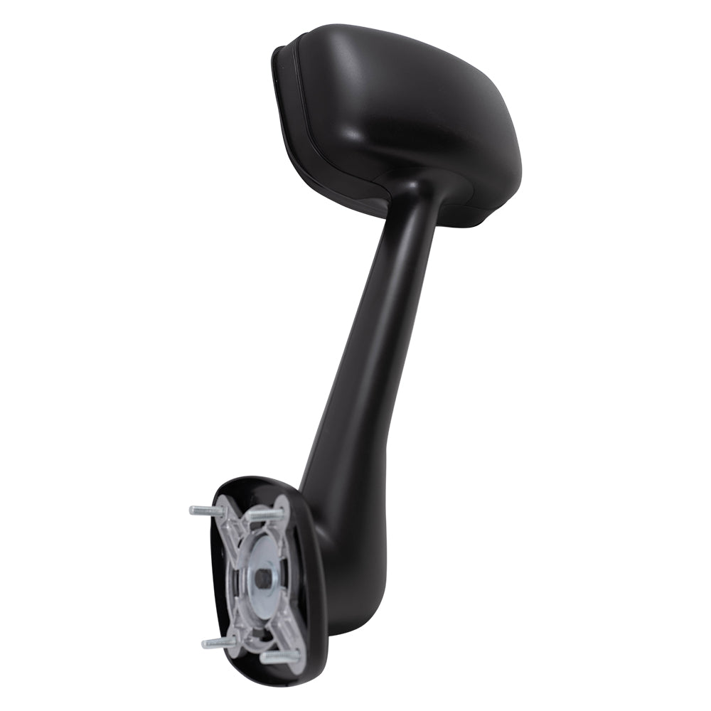 Brock Replacement Driver Side Manual Mirror Paint to Match Black Hood Mount Compatible with 2008-2017 Freightliner Cascadia