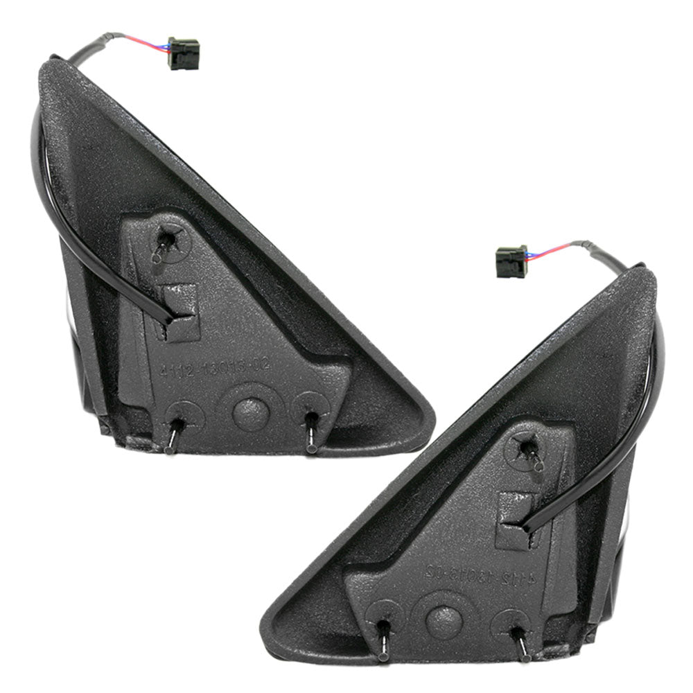 Driver and Passenger Power Side View Mirrors 5x7 Textured Compatible with 05-10 Dakota 55077623AD 55077622AD