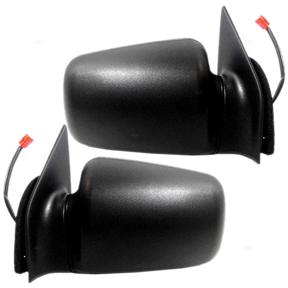 Driver and Passenger Power Side View Mirrors Textured Replacement for Jeep SUV 4883021 4883020