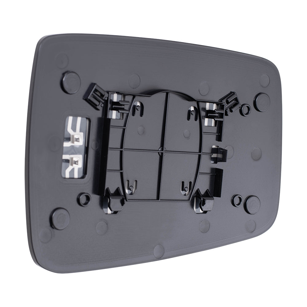 Brock Replacement Driver Side Mirror Glass & Base with Heat without Auto Dim or Towing Package Compatible with 2009 1500, 2010-2018 1500/2500 & 2019-2021 1500 Classic