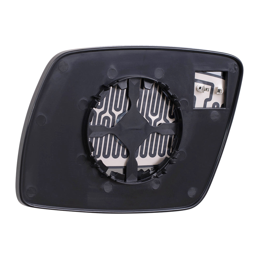 Brock Replacement Pair Set Side View Mirror Glass & Bases Heated compatible with Journey 68045693AA CH1323394