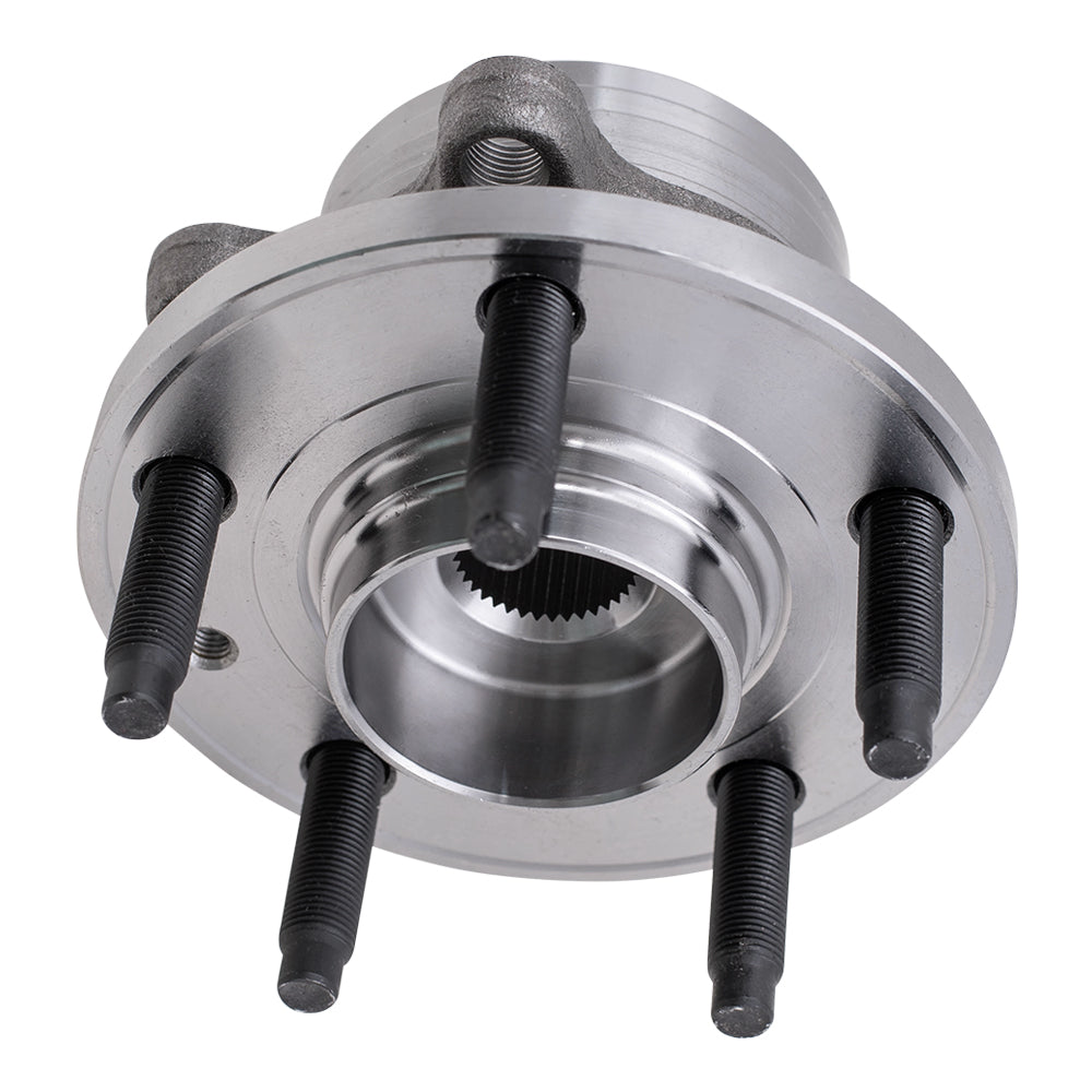 Brock Replacement 4 Pc Set Front and Rear Hubs with Wheel Bearings Compatible with 2013-2019 Police Interceptor Utility