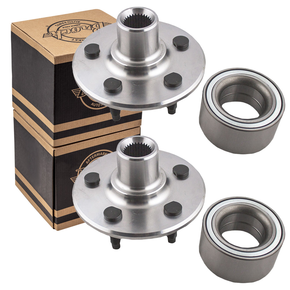 Brock Replacement Pair of Rear Wheel Hub Bearings Repair Kits Compatible with 2002-2010 Explorer & 2007-2010 Sport Trac Pickup Truck 3L2Z-1109-AA