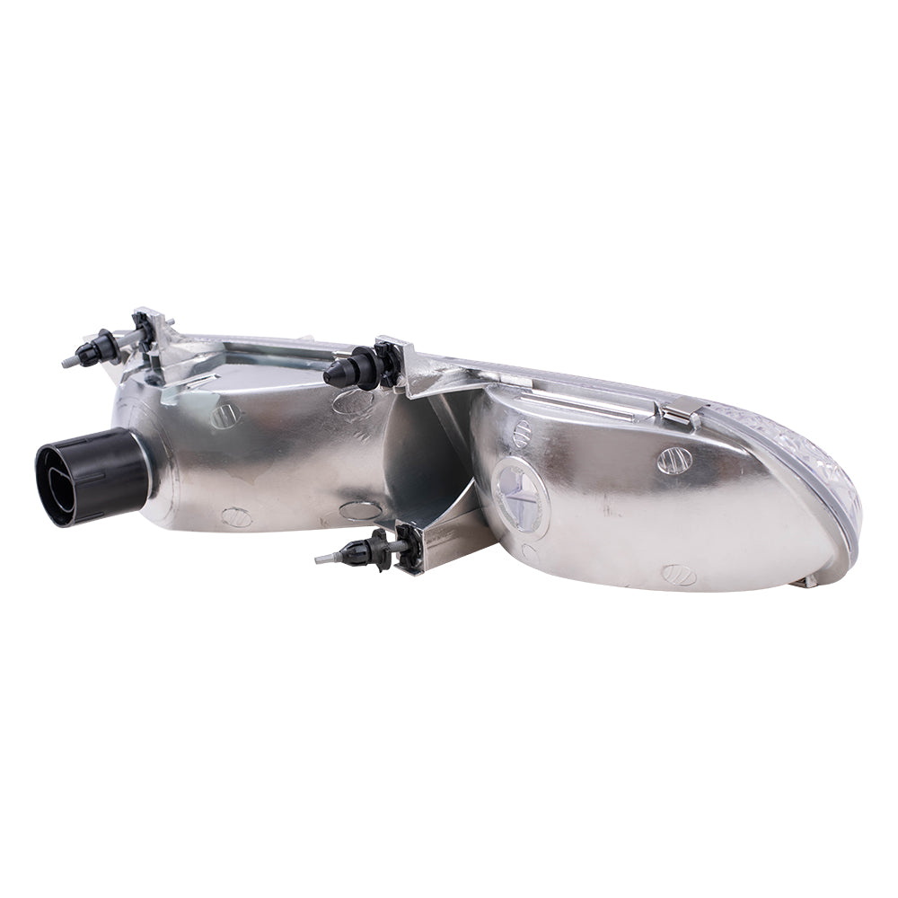 Brock Replacement Driver Side Halogen Headlight Assembly Compatible with 1992-1995 Ford Taurus