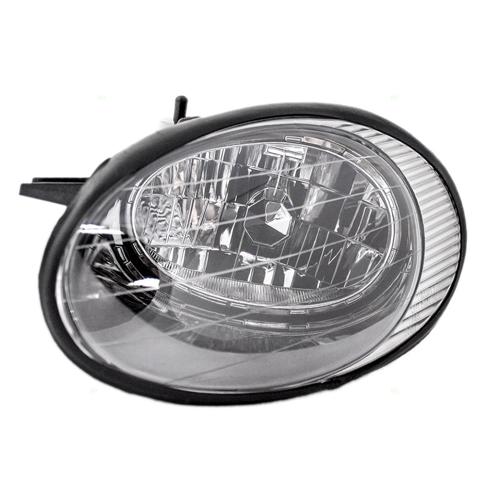 Brock Replacement Drivers Headlight Headlamp with Black Reflector Compatible with Taurus XF1Z 13008 BA