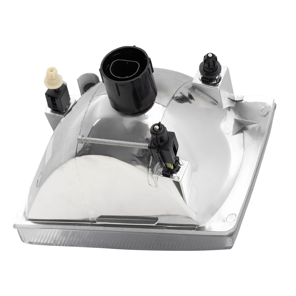 Composite Headlight fit 99-04 Ford Super Duty Pickup Passenger Lined Center Lens