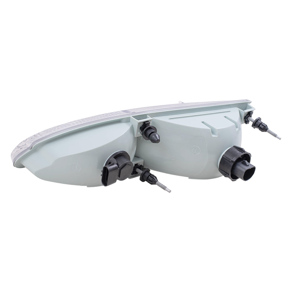 Brock Replacement Driver and Passenger Headlights Headlamps Compatible with 1994-1995 Thunderbird F4SZ13008B F4SZ13008A