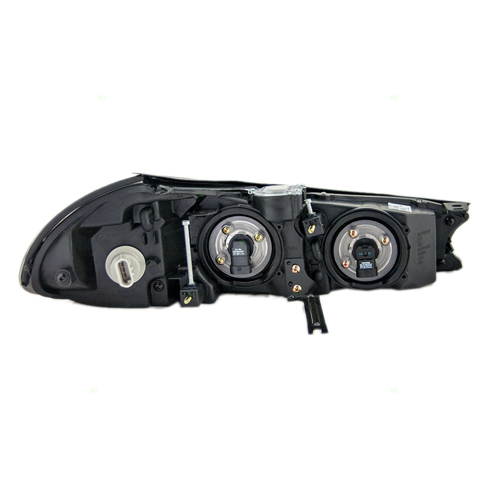 Brock Replacement Drivers Halogen Headlight Headlamp Compatible with 1998-2000 Contour XS2Z13008BA
