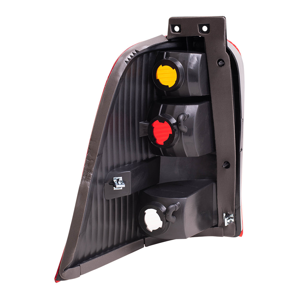 Brock Replacement Driver and Passenger Taillights Tail Lamps Compatible with 1999-2003 Windstar Van 3F2Z13405CA 3F2Z13404CA