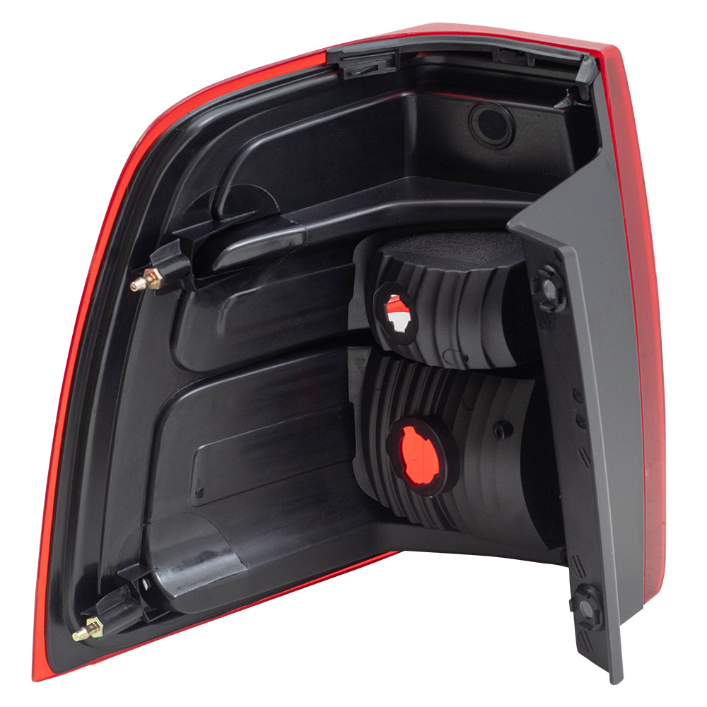 Brock Replacement Pair Set Taillights Tail Lamps Lens & Housing Units Compatible with 07-17 Expedition 7L1Z13405AA 7L1Z13404AA