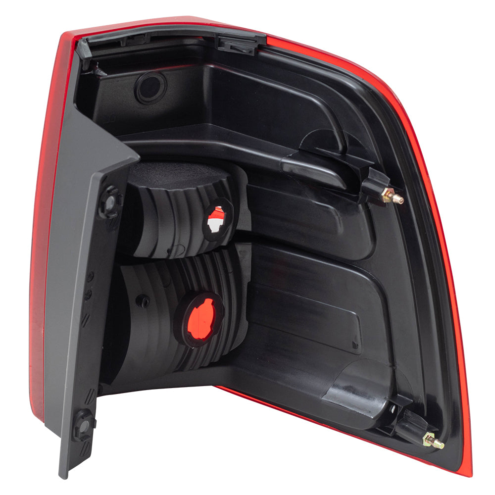 Brock Replacement Drivers Taillight Tail Lamp Lens & Housing Unit Compatible with 07-17 Expedition 7L1Z13405AA