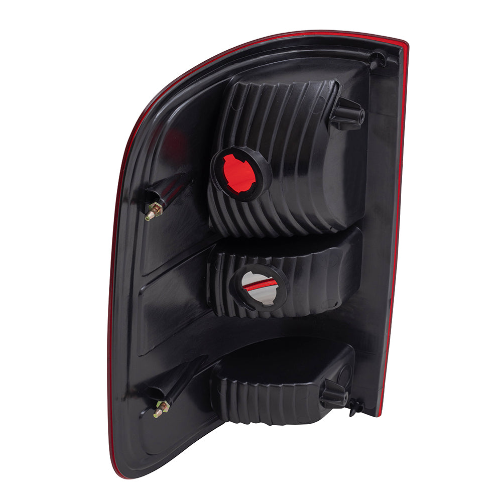 Brock Replacement Driver and Passenger Taillights with Smoked Lens Compatible with 2004-2008 F150 Styleside Pickup Truck 6L3Z13405AA 6L3Z13404AA