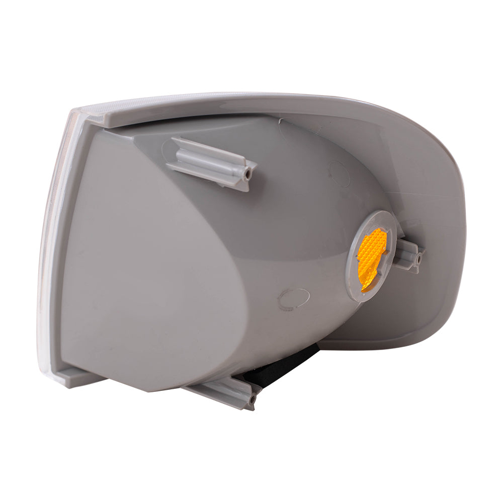 Brock Replacement Driver and Passenger Park Signal Corner Marker Lights Compatible with 1997 F150 F250 Pickup Truck F65Z13201AD F65Z13200AD