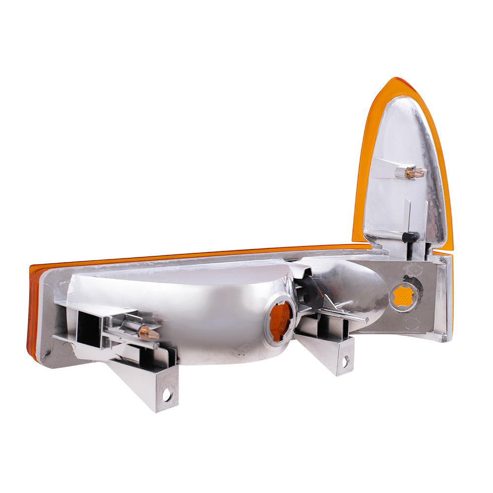 Brock Replacement Passengers Park Signal Front Marker Light with Amber Lens Compatible with 1999-2004 Super Duty Pickup Truck SUV XC3Z 13200 BA