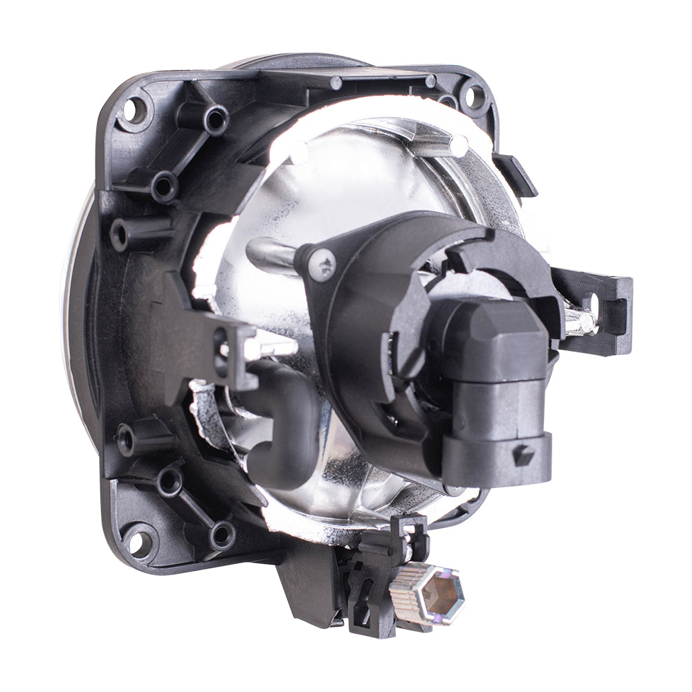 Brock Replacement Pair of Fog Lights Lamps Round Lenses Compatible with Escape Focus SCT Mustang LS 2M5Z15200AB