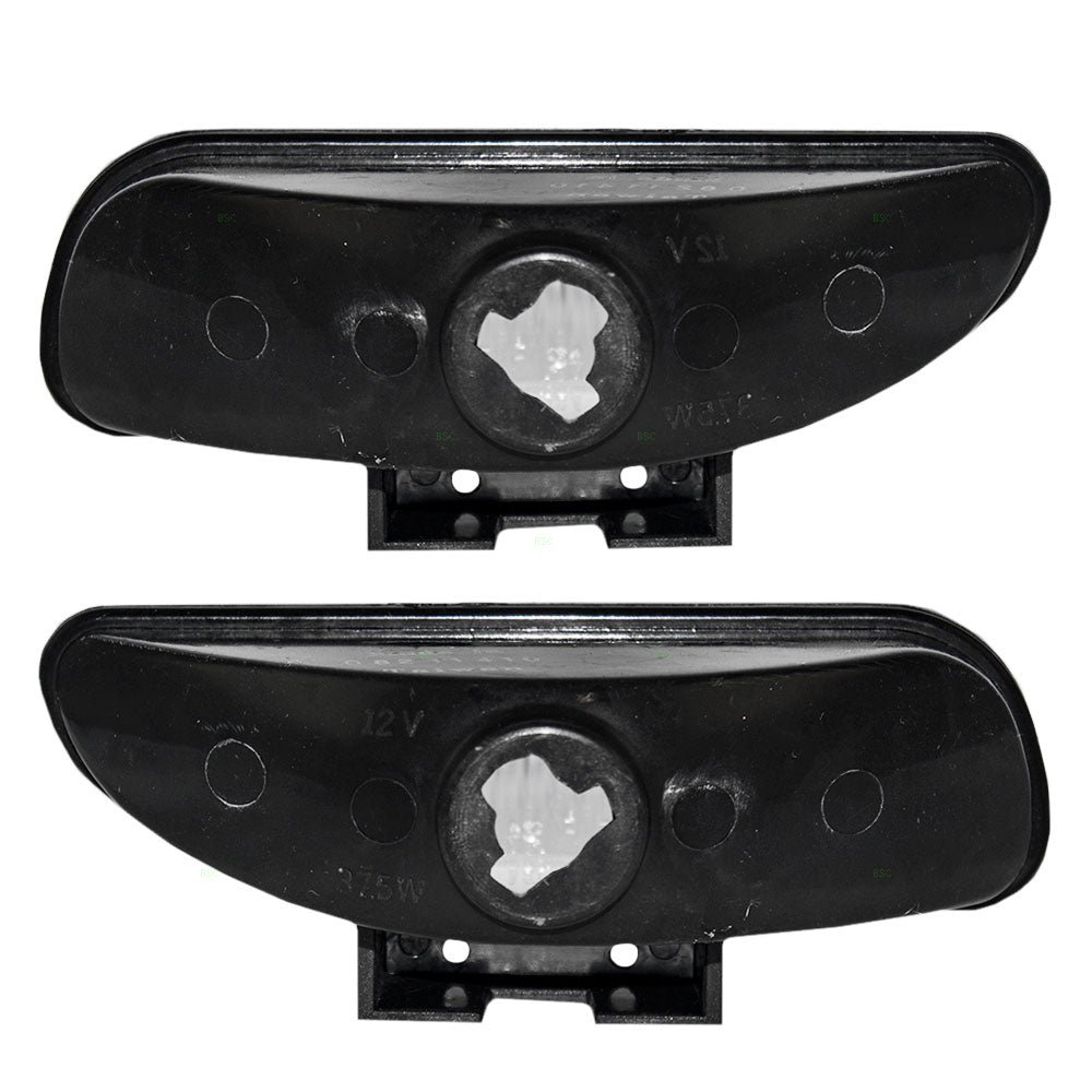 Brock Replacement Driver and Passenger Fog Lights Rectangular Lamps Compatible with 1994-1998 Mustang F6ZZ15200C F6ZZ15200B