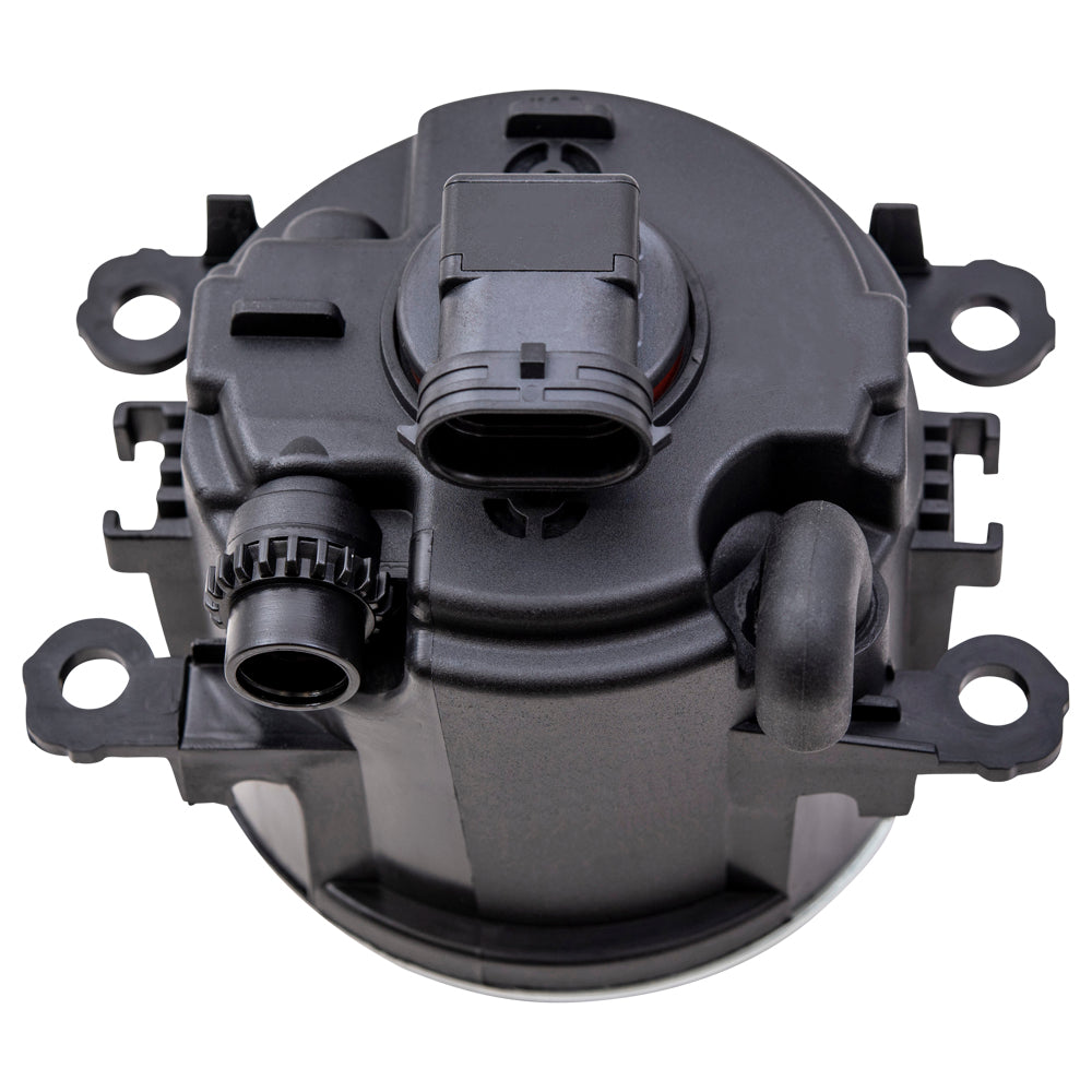 Brock Aftermarket Replacement Driver Left Passenger Right Round Fog Light Assembly Set Compatible With Ford Various Models