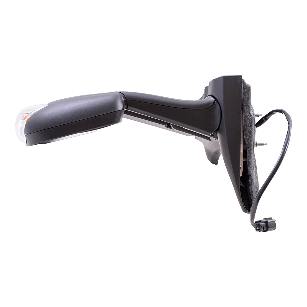 Replacement Passenger Side Mirror Heated with Signal Dual Long Arms Compatible with 2015-2019 Transit Van with Low Roof