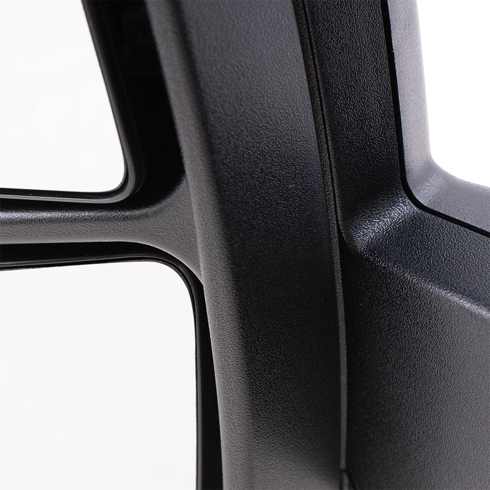 Replacement Set Driver and Passenger Side Manual Mirrors with Dual Long Arms Compatible with 2015-2019 Transit Van with Low Roof