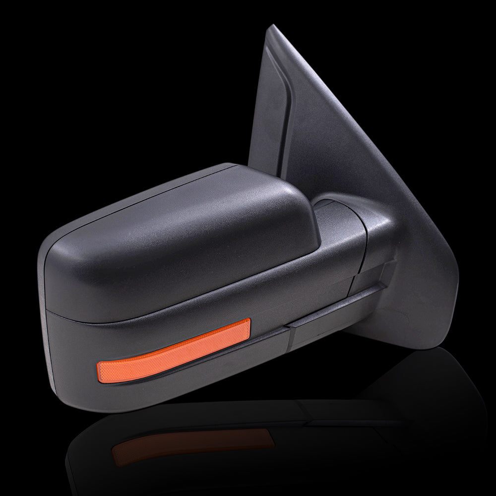 Passengers Manual Mirror Textured Black w/ Reflector Performance Fits 09-14 F150