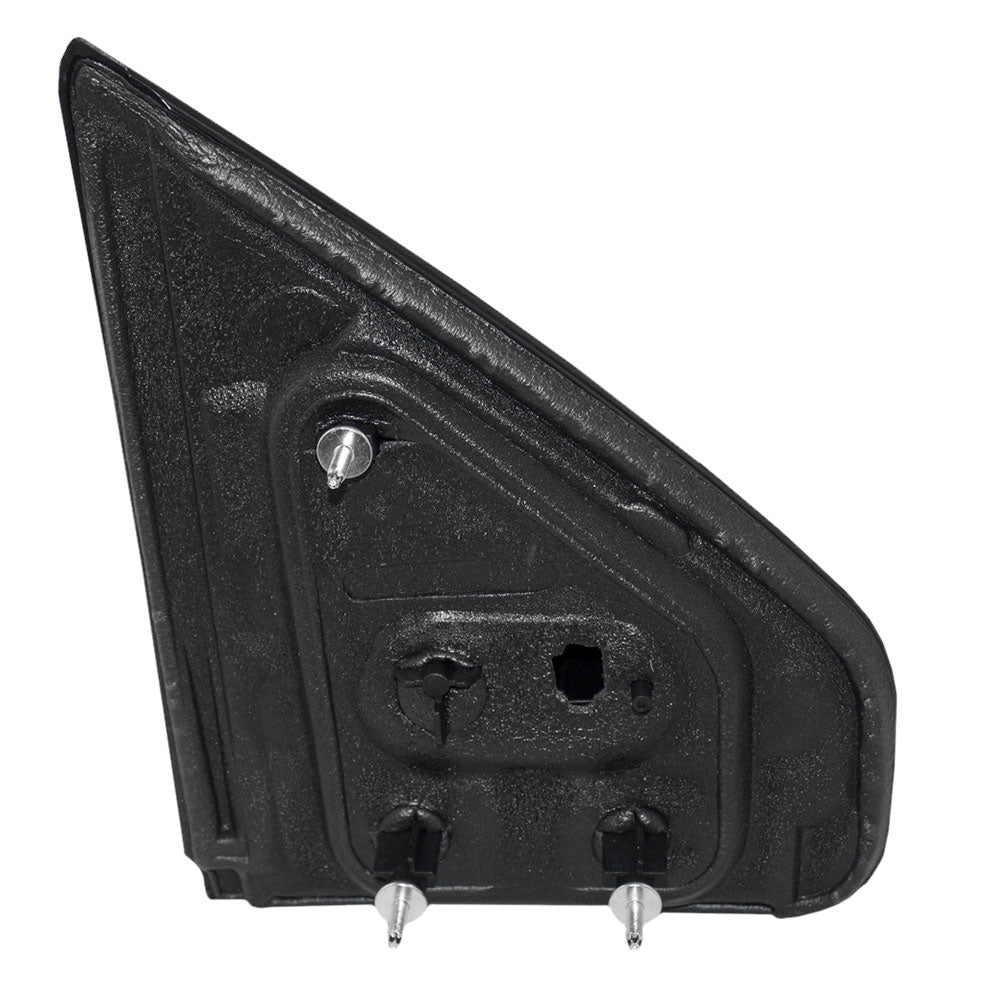 Brock Replacement Driver Side Standard Type Manual Mirror Textured Black without Spotter Glass Compatible with 2009-2010 F-150