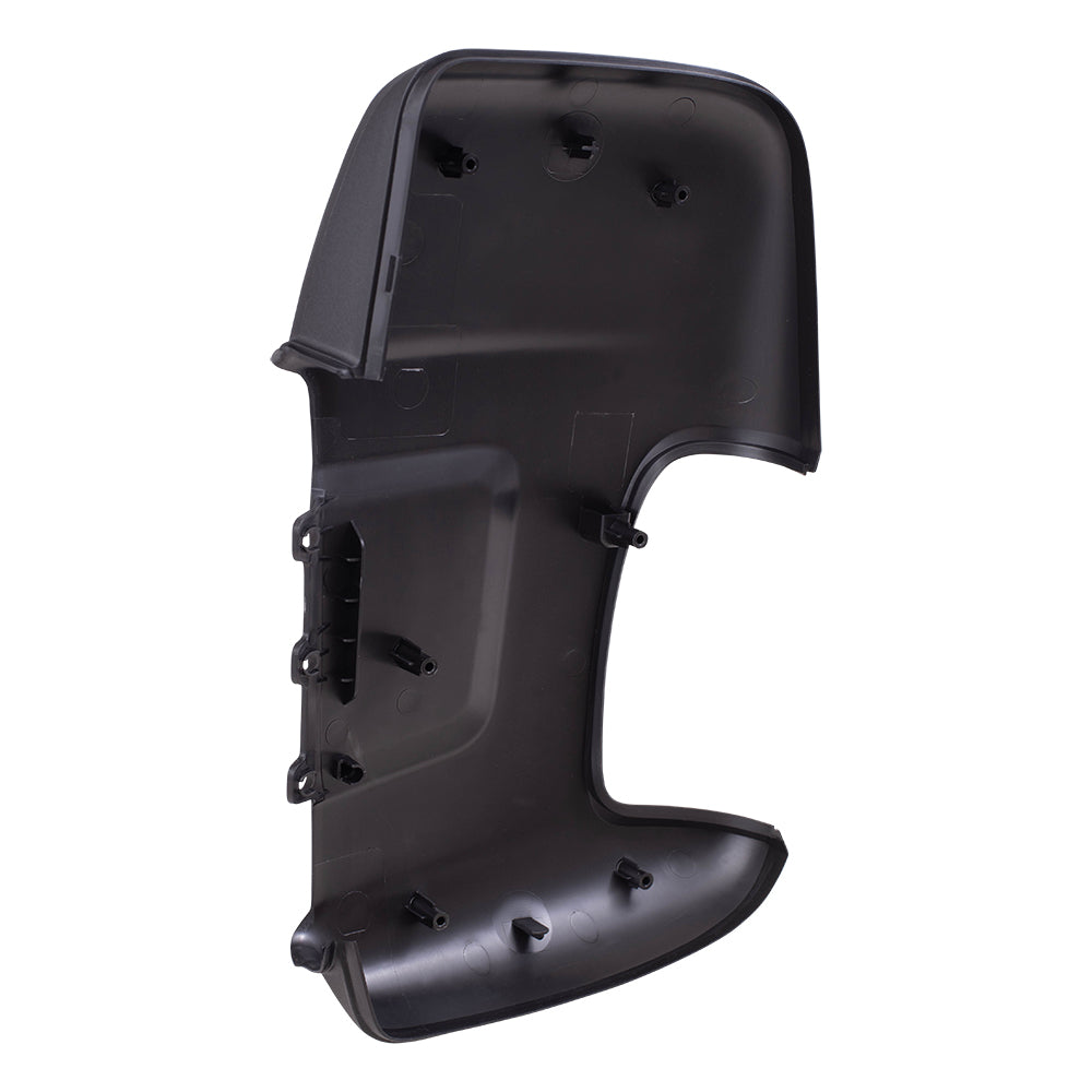 Brock Replacement Driver and Passenger Side Long Mirror Arm Covers Textured Black Compatible with 2015-2020 Transit