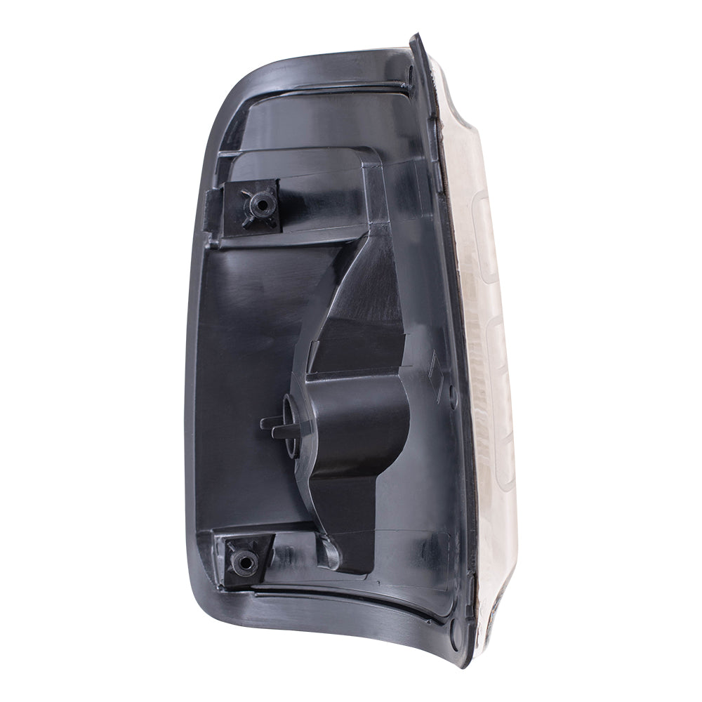 Brock Replacement Driver and Passenger Side Long Mirror Arm Turn Signal Lights Compatible with 2015-2020 Transit