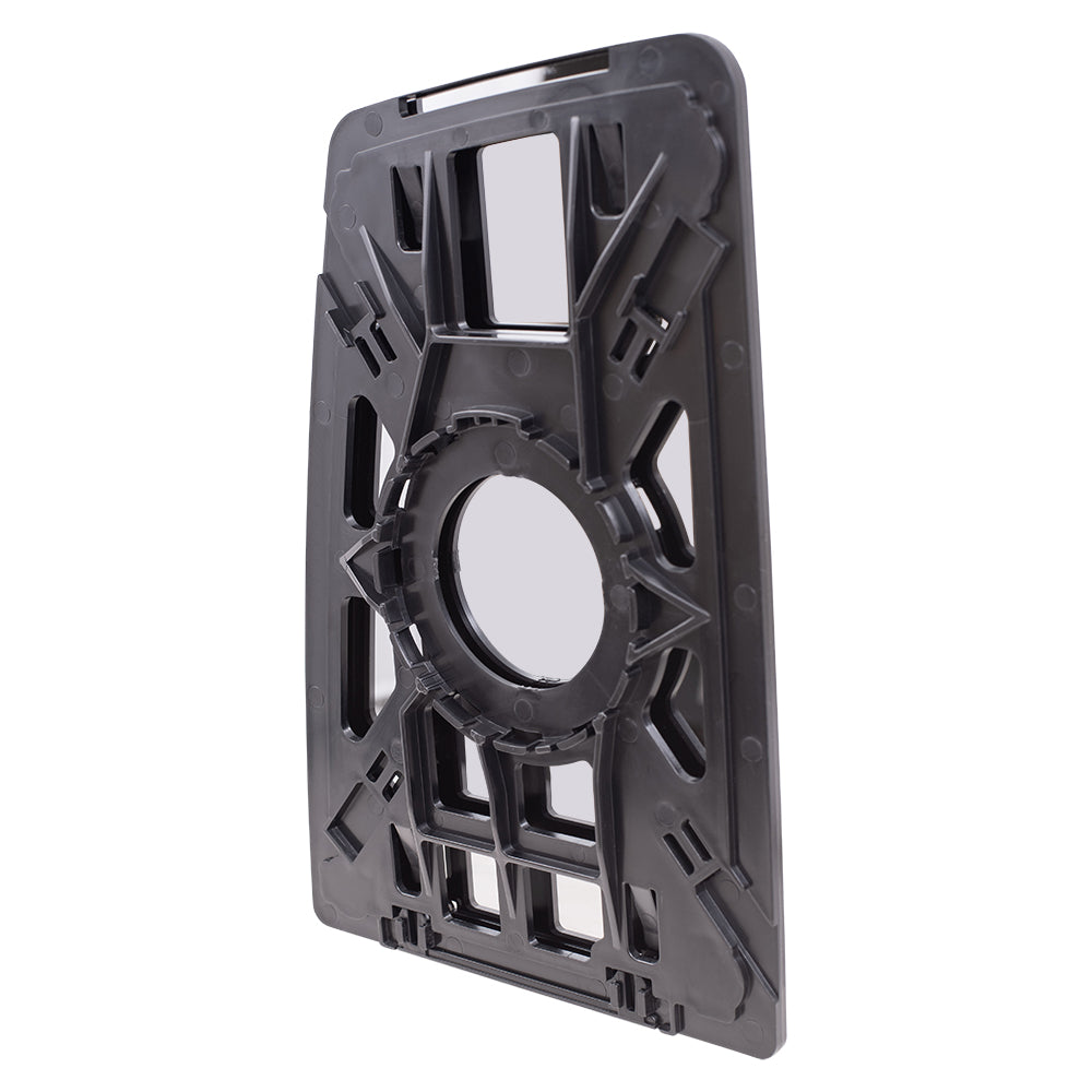 Brock Aftermarket Replacement Upper Passenger Right Power Tow Mirror Glass and Base without Heat Compatible with 2016-2019 Ford F-650 SD