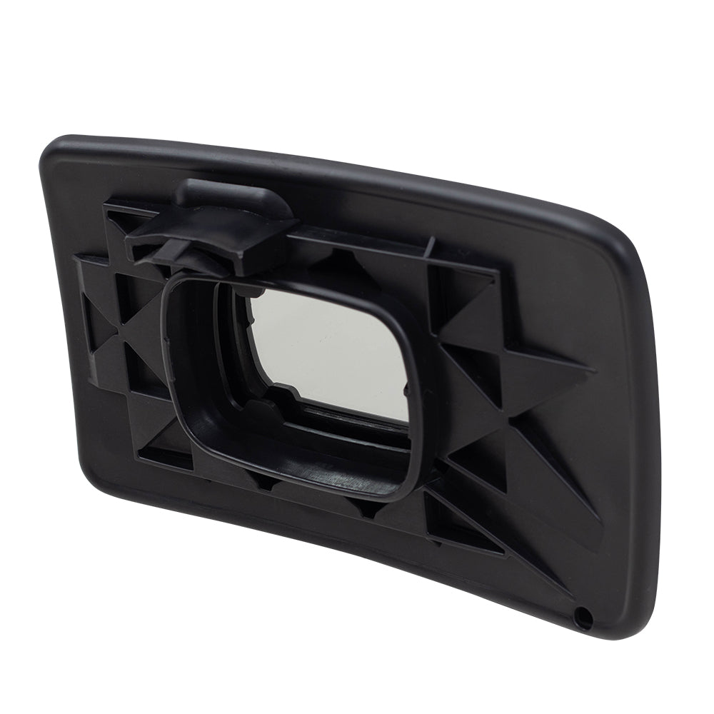 Brock Aftermarket Replacement Driver Left Passenger Right Lower Manual Tow Mirror Glass Set with Base Compatible with 2008-2012 Super Duty