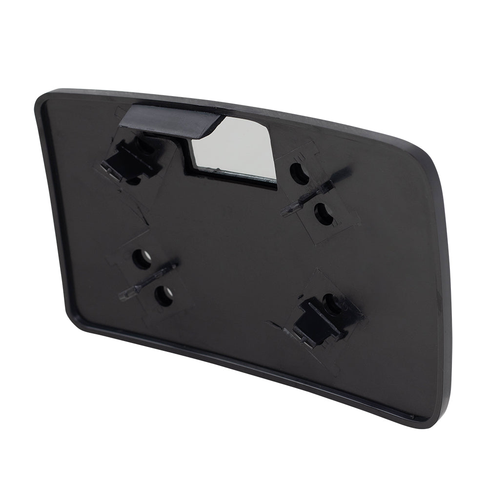 Brock Replacement Passenger Lower Manual Tow Mirror Glass with Base Compatible with 13-16 Super Duty Pickup