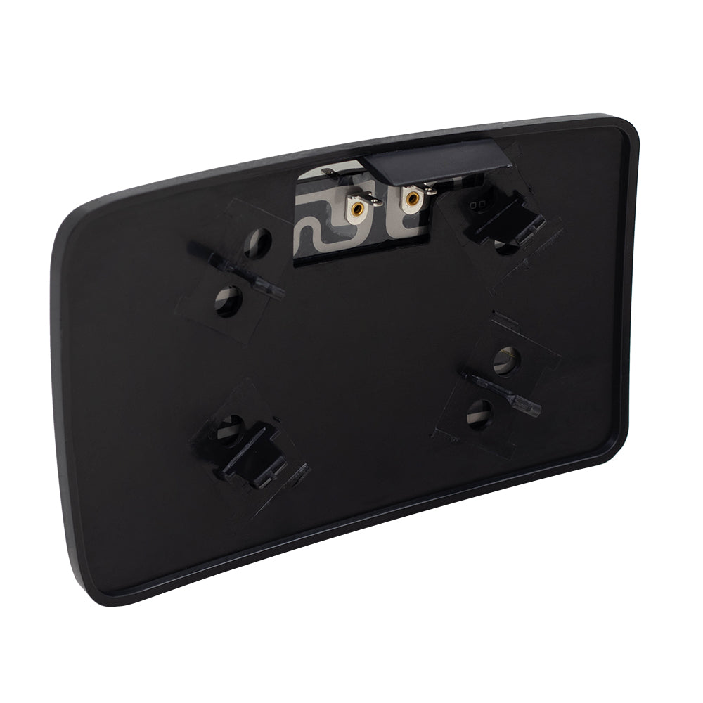Brock Replacement Driver Power Lower Tow Mirror Glass with Base Heated Compatible with 13-16 F250 F350 F450 Super Duty Pickup