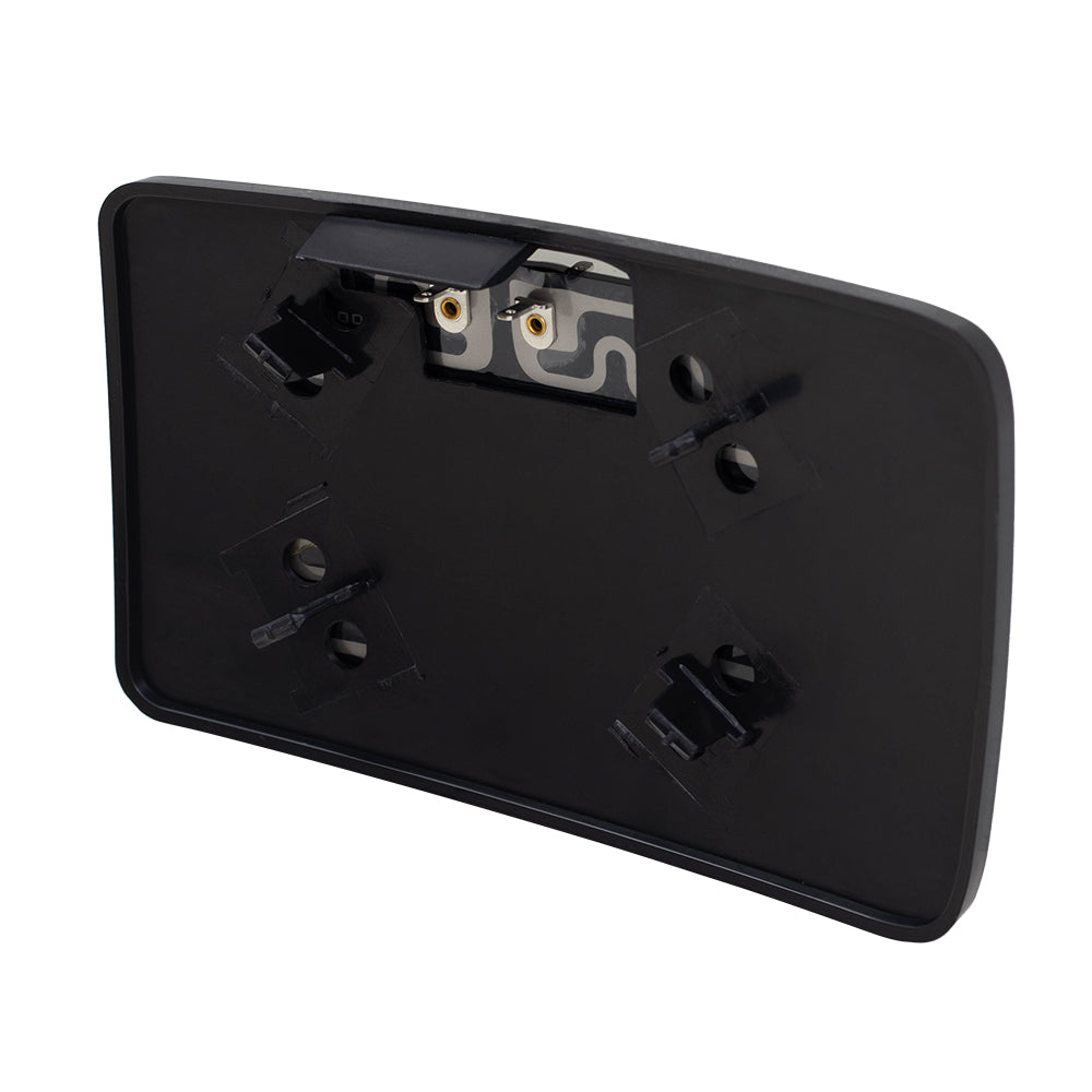 Brock Replacement Passenger Power Lower Tow Mirror Glass with Base Heated Compatible with 13-16 F250 F350 F450 Super Duty Pickup