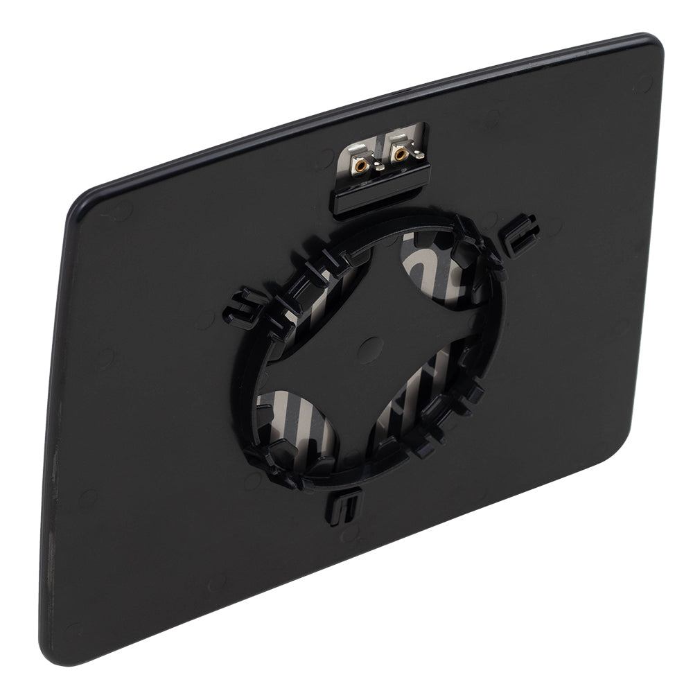 Brock Replacement Driver Tow Mirror Glass with Base Heated Compatible with 04-12 F150 Pickup Truck