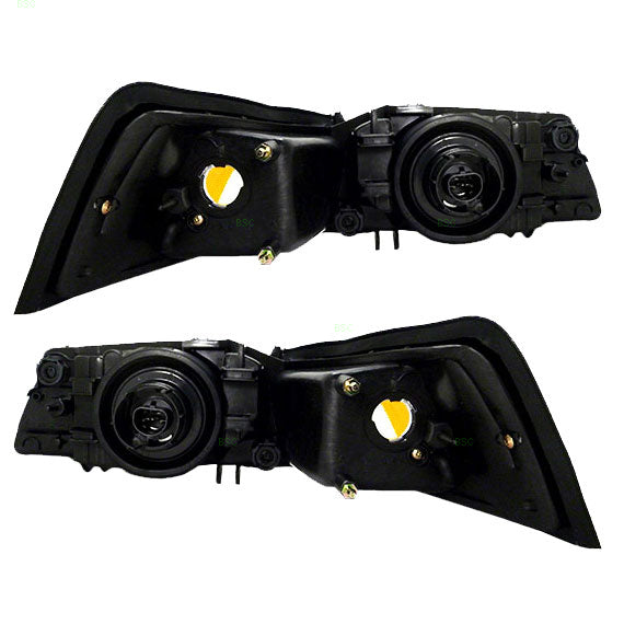 Windshield Wiper Cowl Cover for 99-04 Ford Mustang OEM Replacement 2 Pc with Pair Halogen Headlights