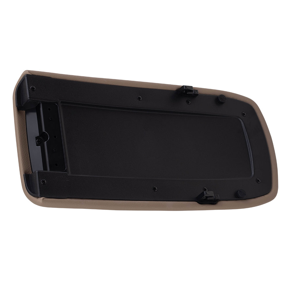 Brock Replacement Tan Center Console Repair Lid Compatible with 1999-2002 Explorer & Explorer Sport 1L2Z 9806024 AAA