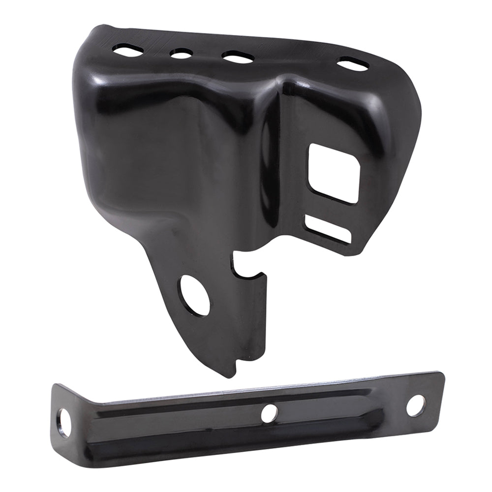Brock Replacement Rear Driver Side Bumper Bracket and Side Bumper Bracket Compatible with 2009-2014 F-150 Styleside ONLY