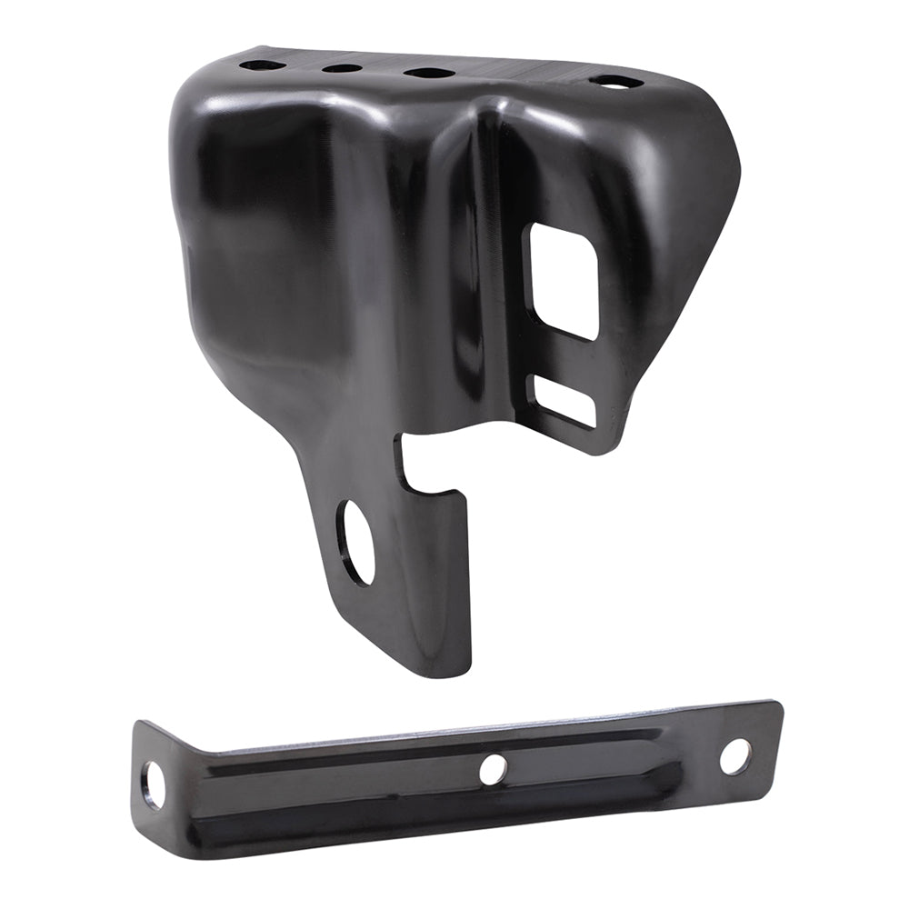 Brock Replacement Rear Driver Side Bumper Bracket and Side Bumper Bracket Compatible with 2010-2014 F-150 SVT Raptor
