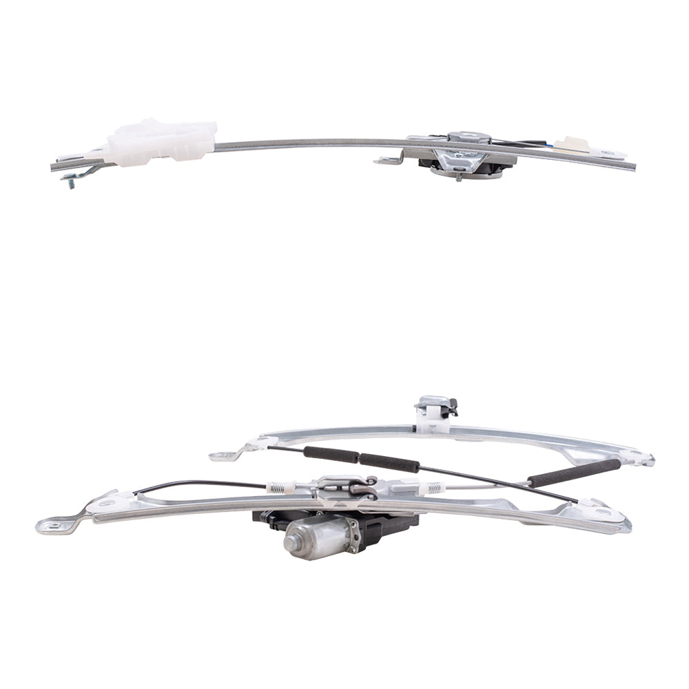 Brock Aftermarket Replacement Front and Rear Passenger Right Power Window Regulators with Motor Compatible with 2013-2019 Ford Escape