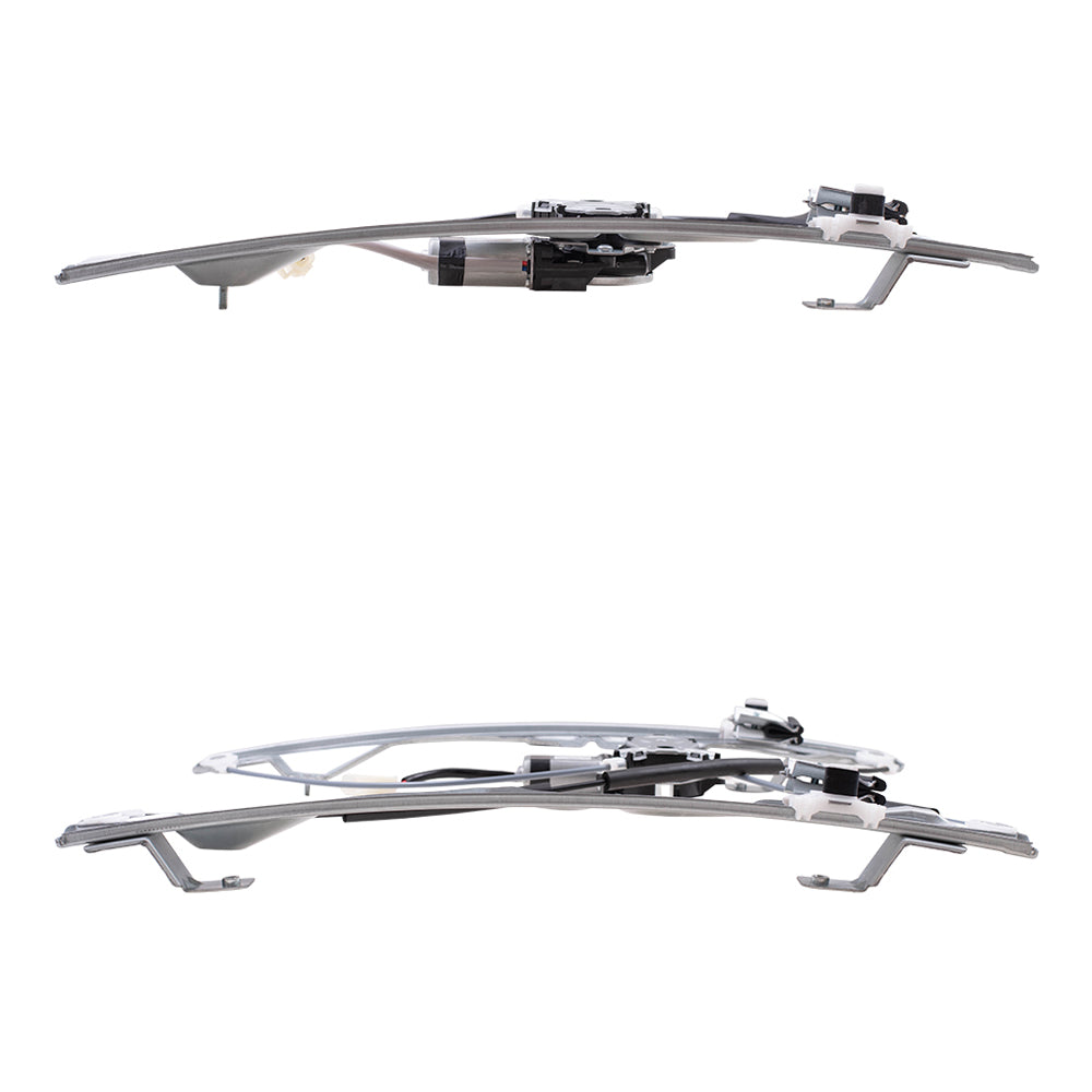 Brock Aftermarket Replacement Front and Rear Passenger Right Power Window Regulators with Motor Compatible with 2009-2010 Ford F-150